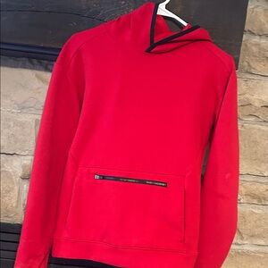 Red Hoodie with Black Trim